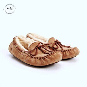 UGG Dakota Fur Slippers Chestnut Women US 7 EU 36‎